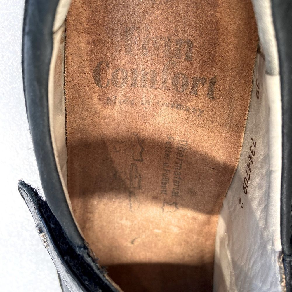 Finn Comfort Womens Laval “Mary Janes” Black Leather Shoes Made in 🇩🇪 Size 8 - Picture 9 of 10